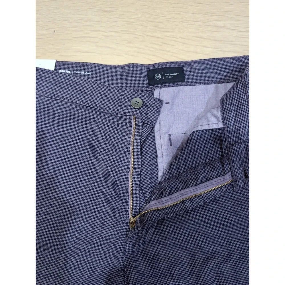 AG Adriano Goldschmied The Griffin Relaxed Fit Shorts Mens Size 42 Purple Chino